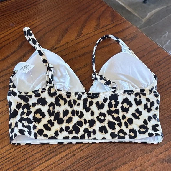 Leopard Print Shirred Tankini Old Navy NWT - Picture 6 of 8